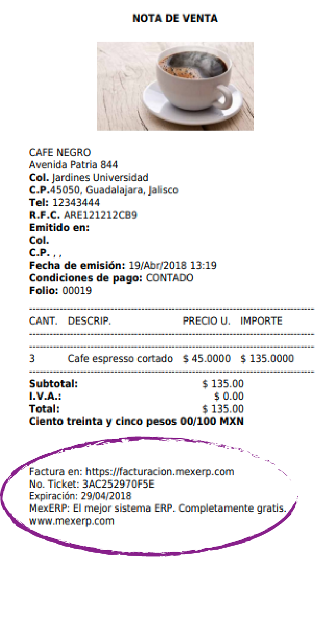 Dónde ver el número de ticket